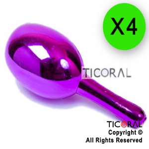 MARACA METAL GRANDE x 4